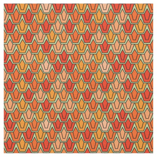 Tissu Champ Tulipe orange (Fermer)