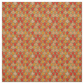 Tissu Champ Tulipe orange (Échantillon)