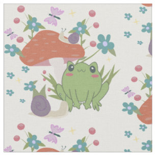 Tissu champignon de grenouille