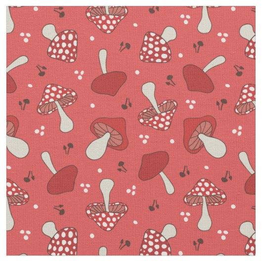 Tissu Champignons (Fermer)