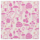 Tissu Champignons Magenta rose (Fermer)