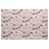 Tissu champignons roses (Fat Quarter)