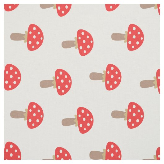 Tissu Champignons rouges (Échantillon)