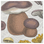 Tissu Champignons sauvages (Échantillon)