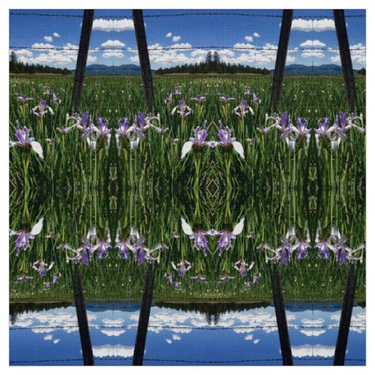 Tissu Champs d'iris (Échantillon)
