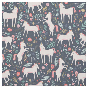Tissu Champs Unicorne