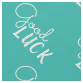 Tissu Chance Turquoise Typographie Script Positive (Fermer)