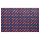Tissu Chanter Motif de coeur. Notes blanches, contexte d (Yard)