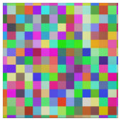 Tissu Chaos RGB Pixelisé Abstrait (Échantillon)