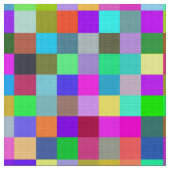 Tissu Chaos RGB Pixelisé Abstrait (Fermer)