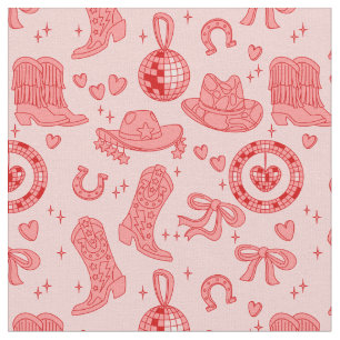 Tissu chapeau de cowgirl disco rose country rodeo wester