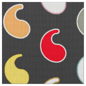 Tissu Charcoal grey multi, contour paisley (Fermer)