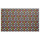 Tissu Charcoal grey multi, contour paisley (Yard)