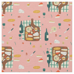 Tissu Charcuterie cheeseboard gastronomique gourmet gour