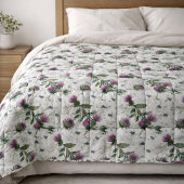 Tissu Chardon Pourpre Fleur Sauvage