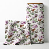 Tissu Chardon Songeur Pourpre Floral