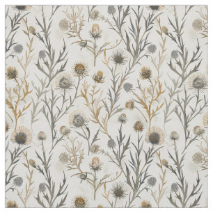 Tissu Chardons et Fleurs sauvages