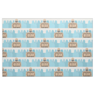 Tissu Chariot d'homme ours chauve musclé de SlipperyJoe 