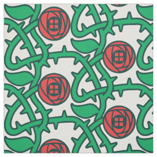 Tissu Charles Rennie Mackintosh Motif Rose Fabric
