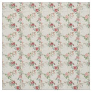 Tissu Charme de jardin rustique Rose