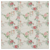 Tissu Charme de jardin rustique Rose (Détail)