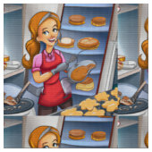 Tissu Charming Woman Baking Fabric - Custom (Fermer)