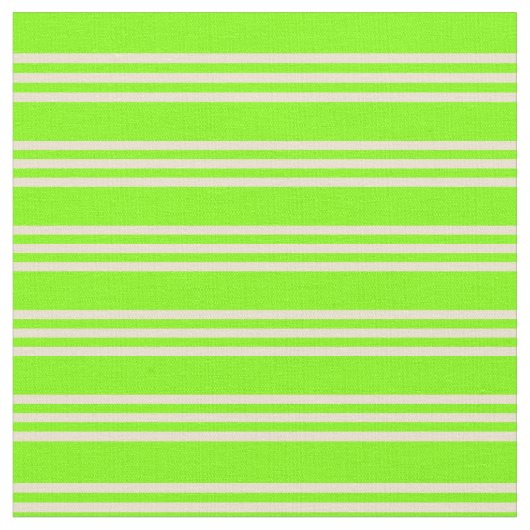 Tissu Chartreuse & Beige Lines/Stripes Motif (Fermer)