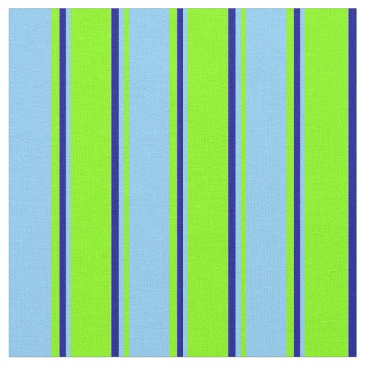 Tissu Chartreuse, bleu ciel clair et bleu foncé (Fermer)
