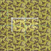 Tissu Chartreuse de la tête de la mort (Carreau)