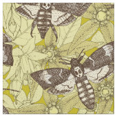 Tissu Chartreuse de la tête de la mort (Fermer)