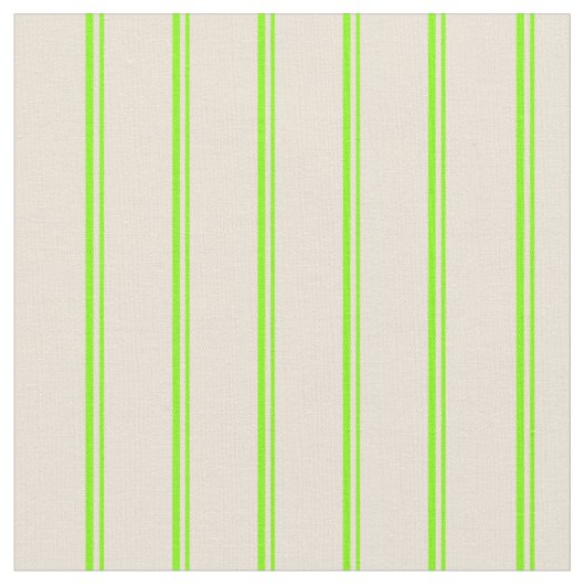 Tissu Chartreuse et Bisque Stripes/Lignes Motif (Fermer)