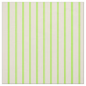 Tissu Chartreuse et Bisque Stripes/Lignes Motif (Échantillon)