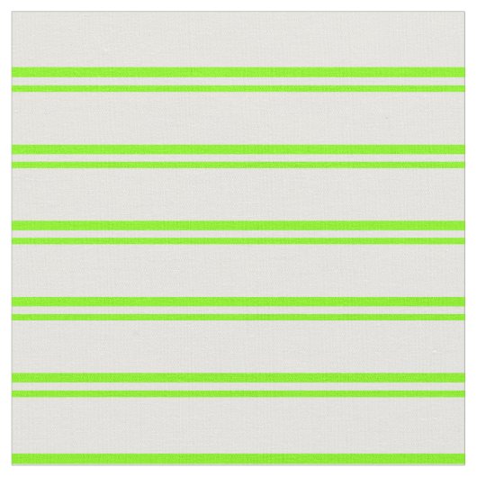 Tissu Chartreuse et Motif blanc de Stripes (Fermer)