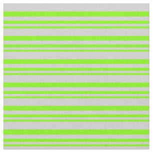 Tissu Chartreuse et Motif gris clair