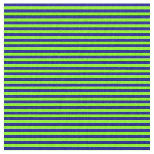 Tissu Chartreuse et rayures bleu foncé (Fermer)