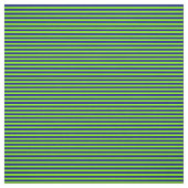 Tissu Chartreuse et rayures bleu foncé (Échantillon)