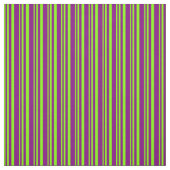 Tissu Chartreuse et rayures pourpres (Échantillon)