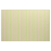 Tissu Chartreuse et rayures roses (Fat Quarter)