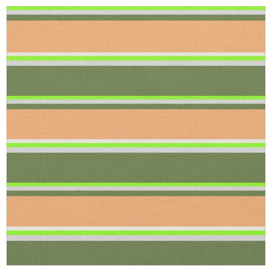 Tissu Chartreuse, Gris, Vert olive, Crème Brown & Menthe (Fermer)