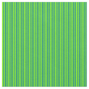 Tissu Chartreuse & Lignes Turquoises
