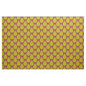 Tissu chartreuse rose damassé (Fat Quarter)