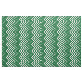 Tissu Chasseur Vert Et Blanc Zigzag Chevron (Yard)