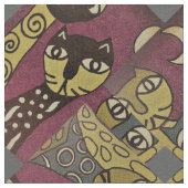 Tissu Chat Abstrait (Détail)