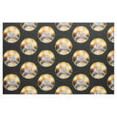 Tissu Chat Avec Cupcake Sparkler (Fat Quarter)