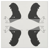 Tissu Chat avec ombre de lion (Échantillon)