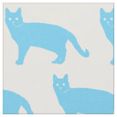 Tissu Chat bleu (Fermer)