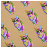 Tissu Chat de cool d'art de bruit avec le minou de (Échantillon)