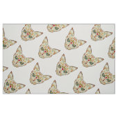 Tissu Chat de crâne de sucre - conception de tatouage (Fat Quarter)