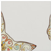 Tissu Chat de crâne de sucre - conception de tatouage (Détail)