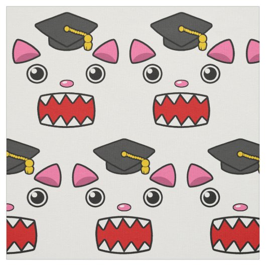 Tissu Chat de diplômes supérieurs (Échantillon)